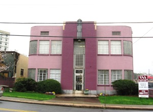 This is Art Deco and the pink color is just so great!