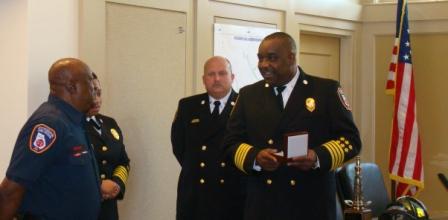 Asst. Chief Toronto Thomas Presenting Badges