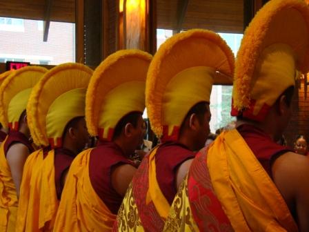 Monks Performing the Closing Ceremony